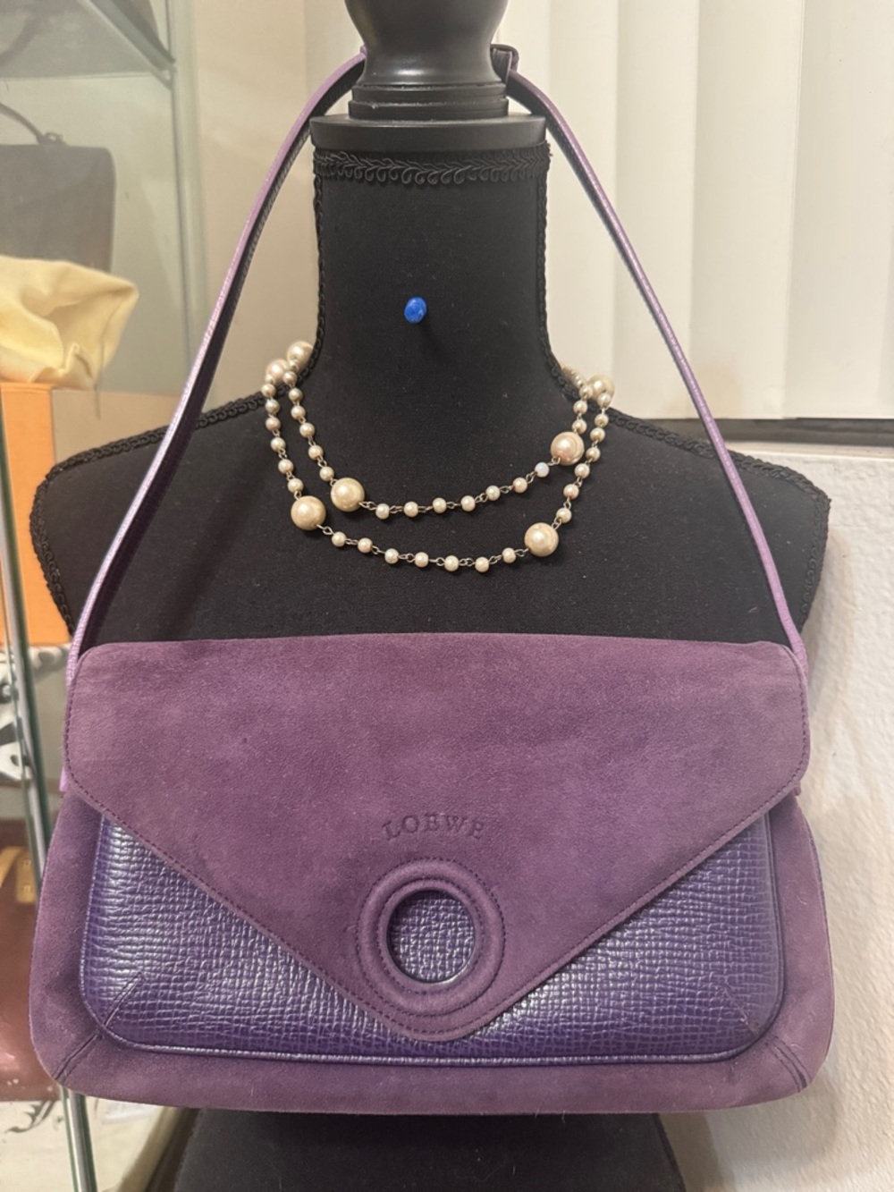 Loewe Deep Purple Shoulder Bag